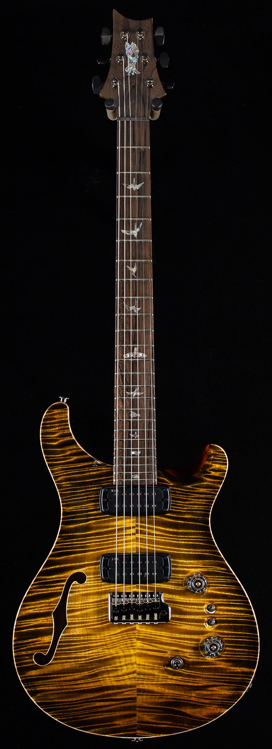 PRS Private Stock 11604 Custom 24-08 Semi-Hollow Tiger Eye Glow (354)