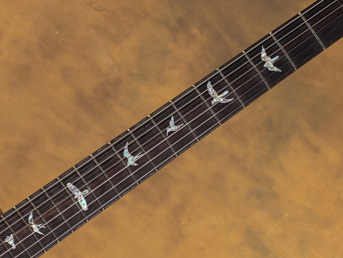 2024 PRS Wood Library Tremonti Grey Black Fade 10 Top Torrefied Flamed Maple Neck