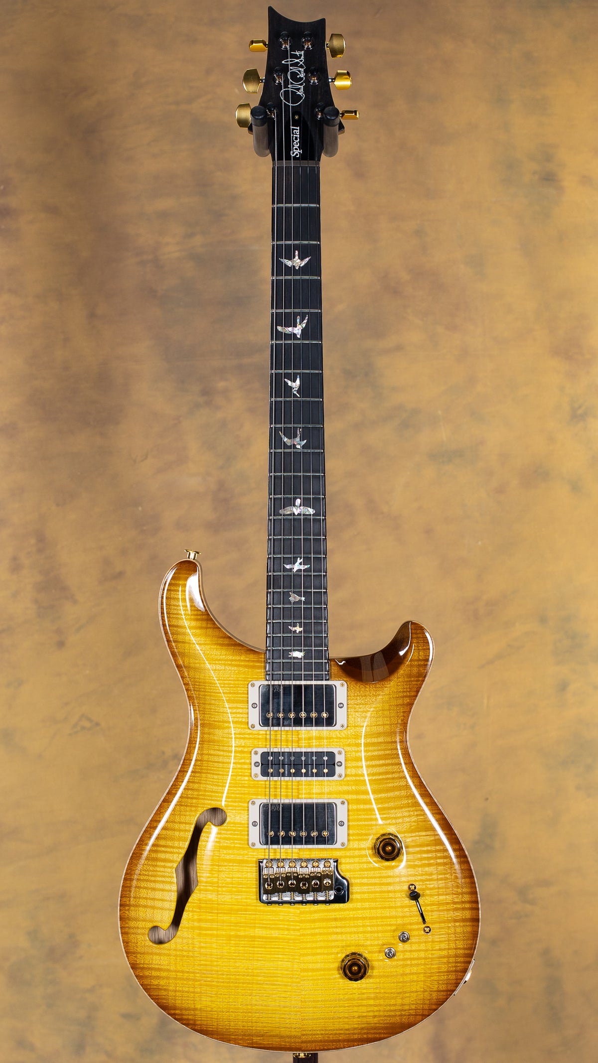 2024 PRS Wood Library Special Semi-Hollow Livingston Lemondrop 10 Top