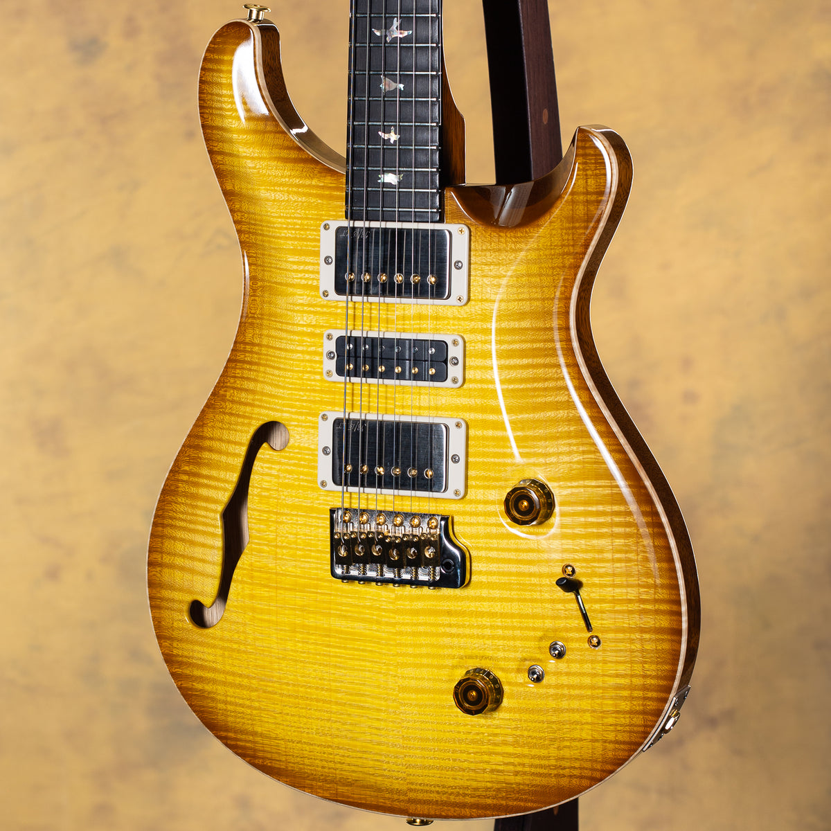 2024 PRS Wood Library Special Semi-Hollow Livingston Lemondrop 10 Top