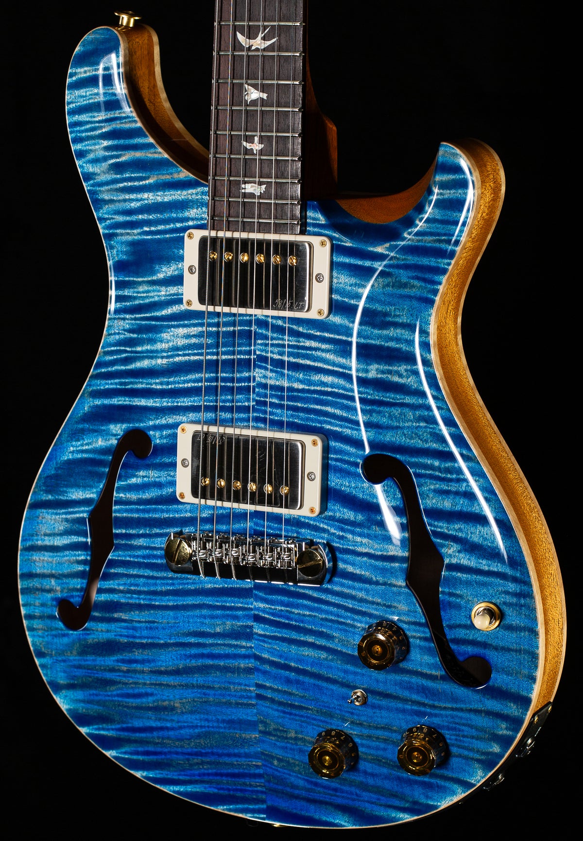 PRS Hollowbody II Piezo Faded Blue Jean 10 top (316)