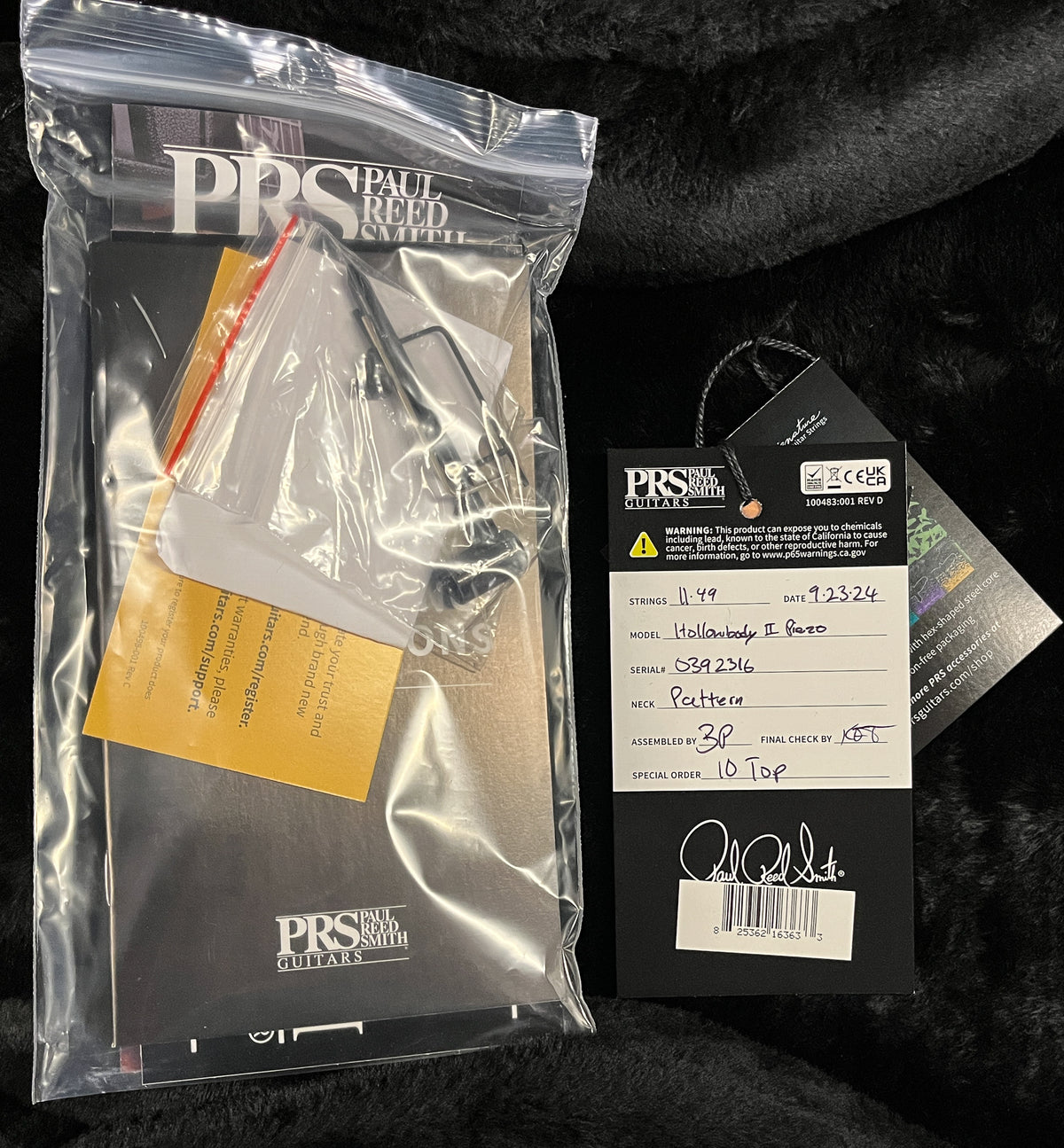 PRS Hollowbody II Piezo Faded Blue Jean 10 top (316)