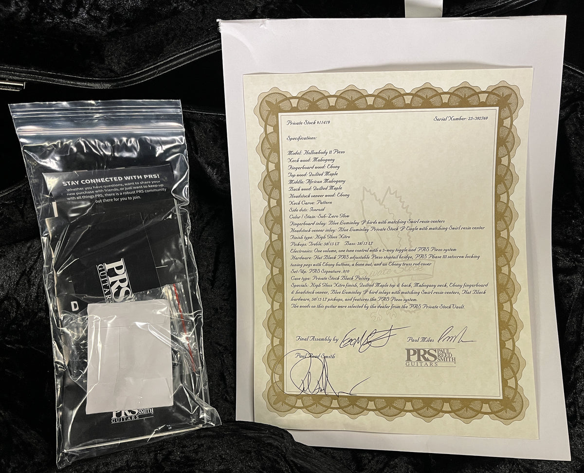 PRS Private Stock 11419 Hollowbody II Piezo Sub Zero (769)