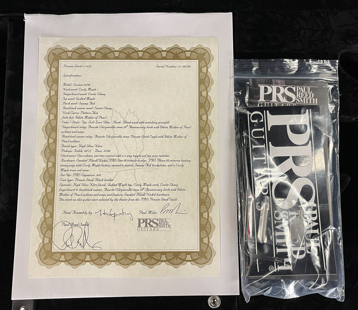 PRS Private Stock 11416 Custom 24-08 Sub-Zero Glow (780)