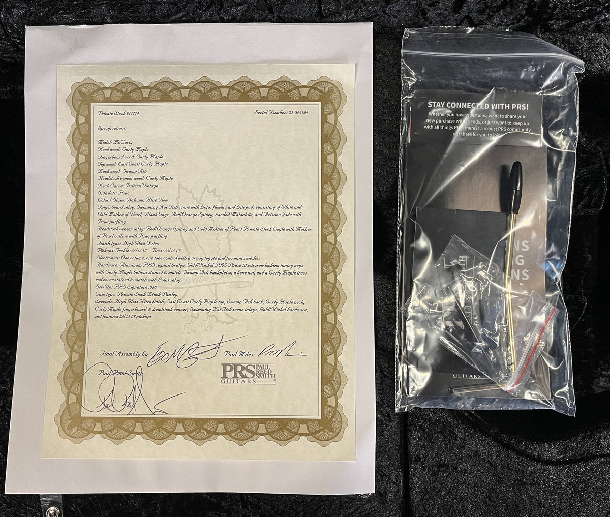 PRS Private Stock 11774 McCarty Koi Fish Bahama Blue Glow (184)