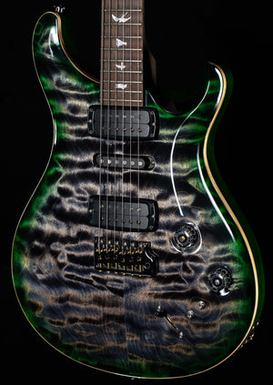 PRS Willcutt Exclusive Wood Library Modern Eagle V Charcoal Jade Burst Quilted Maple 10-Top (208)