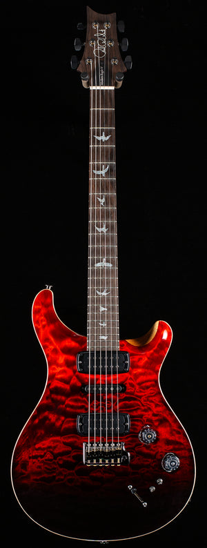 PRS Willcutt Exclusive Wood Library Modern Eagle V Fire Red/Gray Black Fade Quilted Maple 10 Top (210)