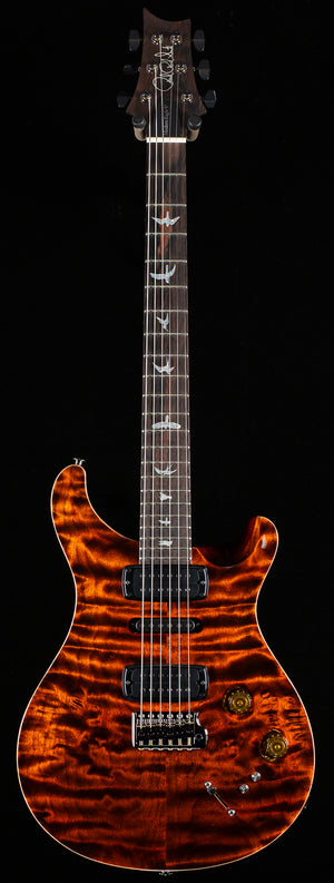 PRS Willcutt Exclusive Wood Library Modern Eagle V Orange Tiger Quilted Maple 10 Top (213)