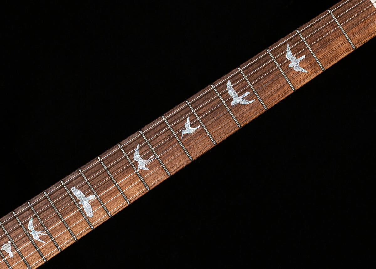 PRS Willcutt Exclusive Wood Library Modern Eagle V Color Blue Indigo Quilted Maple 10 Top (216)