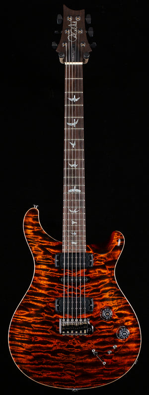 PRS Willcutt Exclusive Wood Library Modern Eagle V Orange Tiger Quilted Maple 10 Top (217)