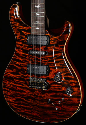 PRS Willcutt Exclusive Wood Library Modern Eagle V Orange Tiger Quilted Maple 10 Top (217)