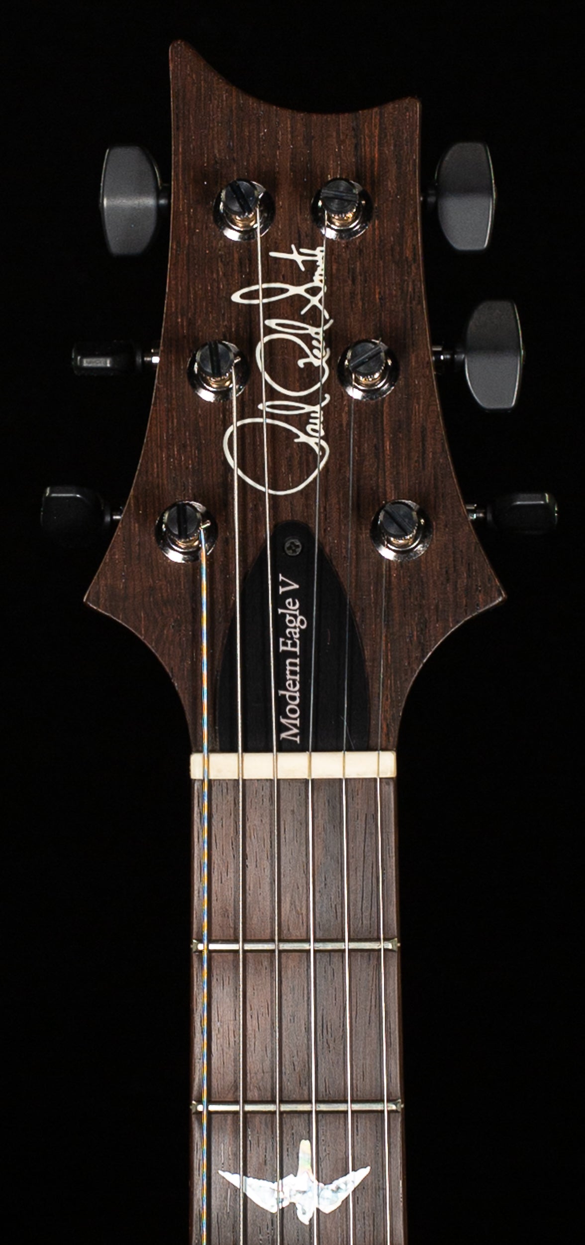 PRS Willcutt Exclusive Wood Library Modern Eagle V Orange Tiger Quilted Maple 10 Top (217)