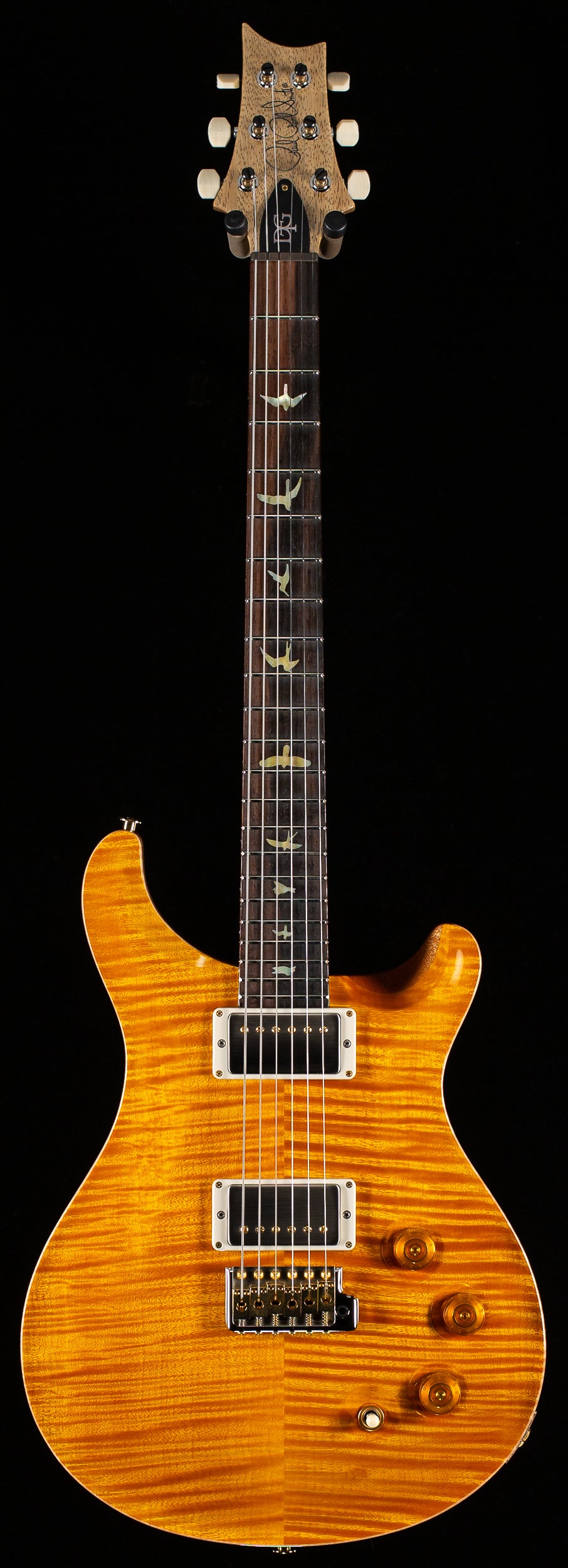 PRS Wood Library Willcutt Exclusive DGT Korina Neck Santana Yellow 10 Top (272)