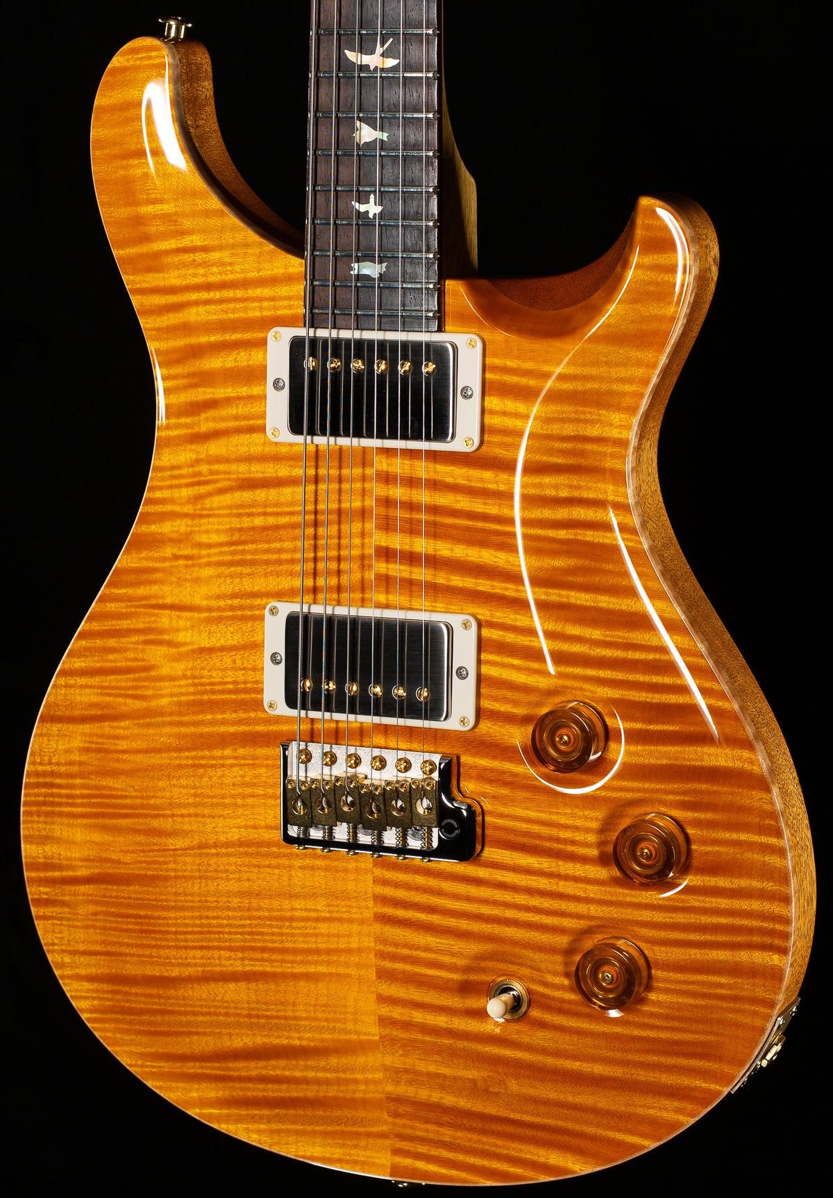 PRS Wood Library Willcutt Exclusive DGT Korina Neck Santana Yellow 10 Top (272)