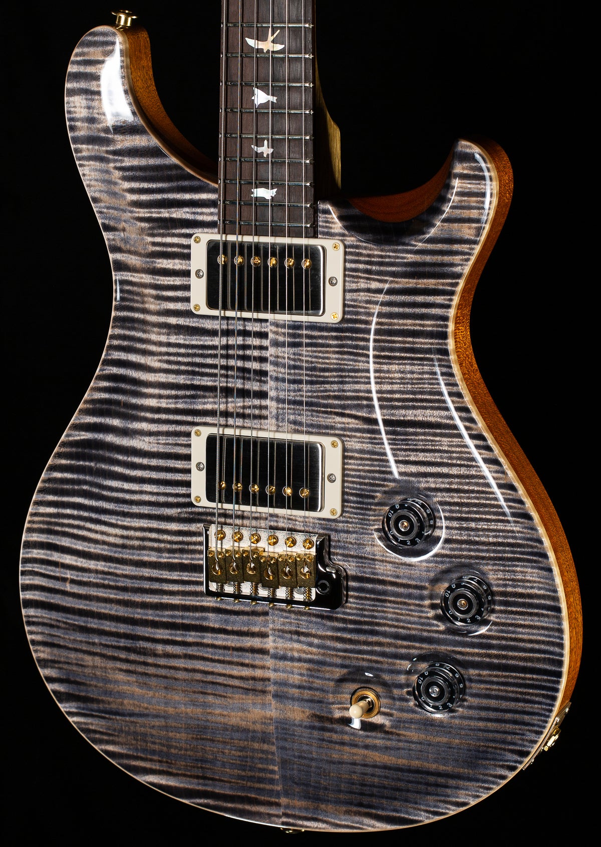 PRS Wood Library Willcutt Exclusive DGT Korina Neck Charcoal 10 Top (277)