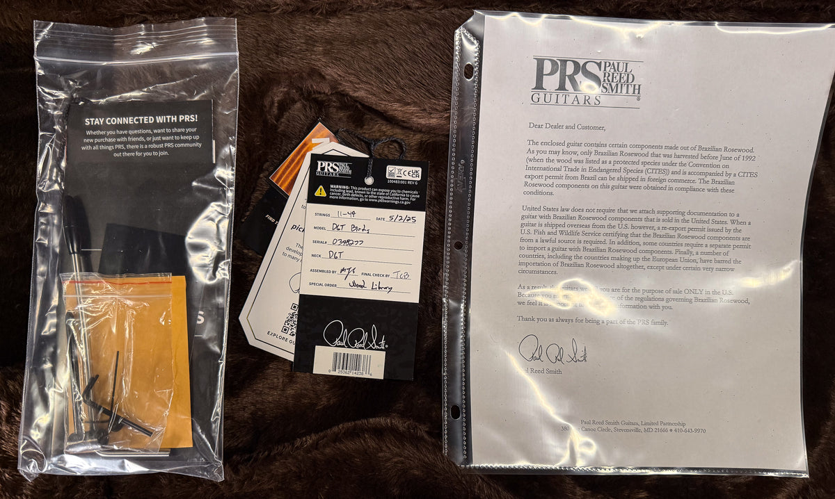 PRS Wood Library Willcutt Exclusive DGT Korina Neck Charcoal 10 Top (277)