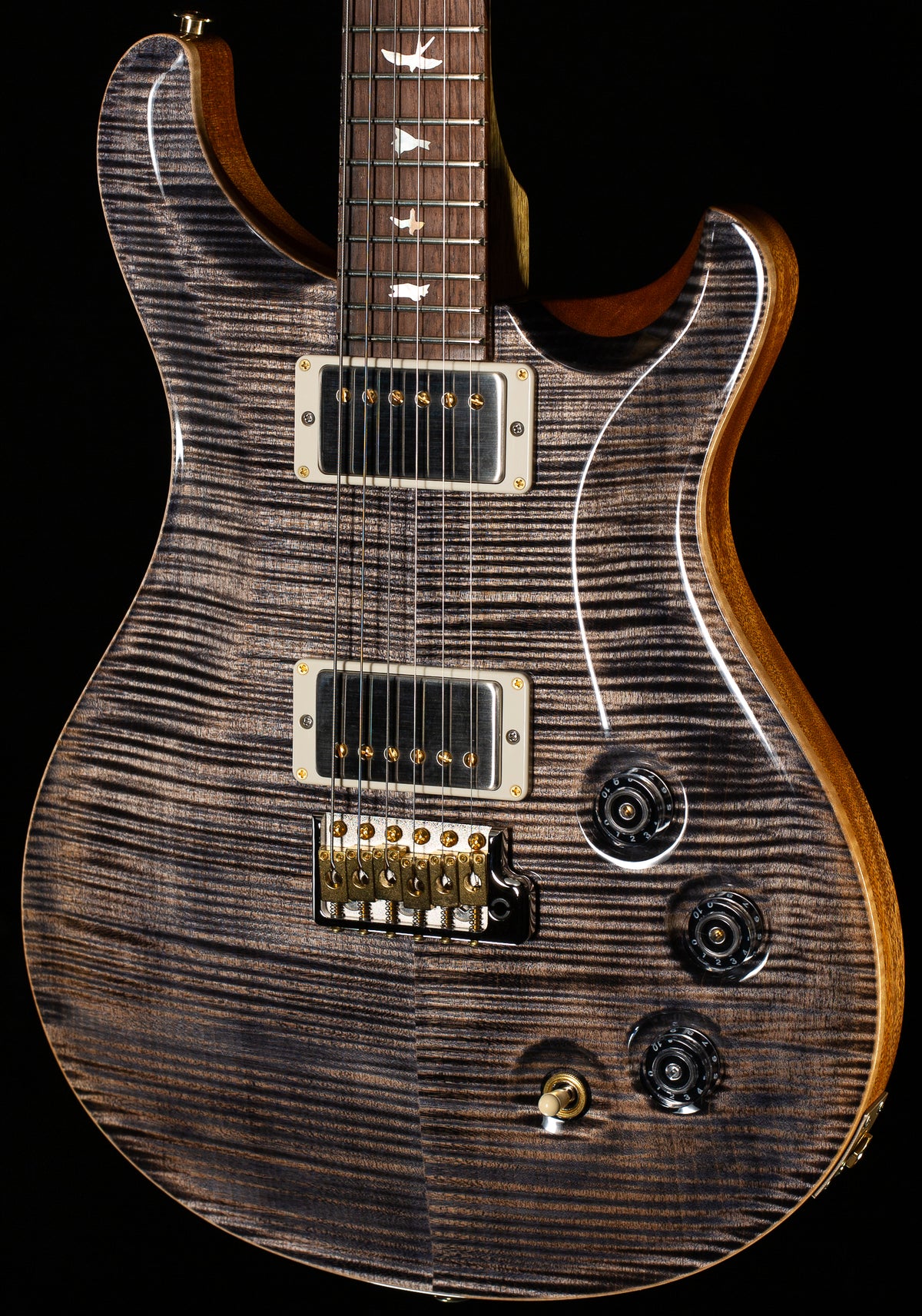 PRS Wood Library Willcutt Exclusive DGT Korina Neck Charcoal 10 Top (278)