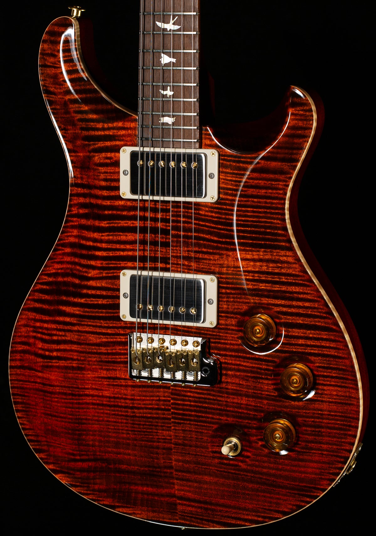 PRS Wood Library Willcutt Exclusive DGT Korina Neck Orange Tiger 10 Top (280)