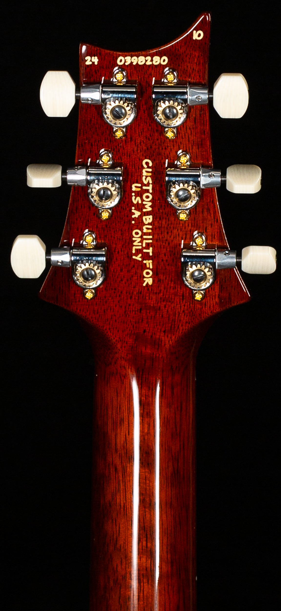 PRS Wood Library Willcutt Exclusive DGT Korina Neck Orange Tiger 10 Top (280)