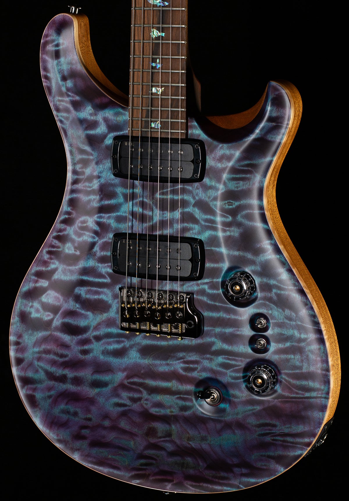 PRS Wood Library Willcutt Exclusive Custom 24-08 Rosewood Neck Violet Quilt 10 Top Satin Finish (625)