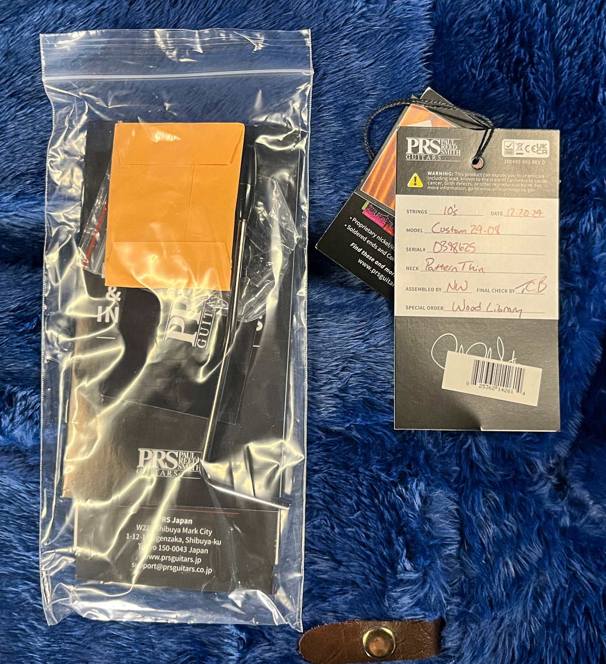 PRS Wood Library Willcutt Exclusive Custom 24-08 Rosewood Neck Violet Quilt 10 Top Satin Finish (625)