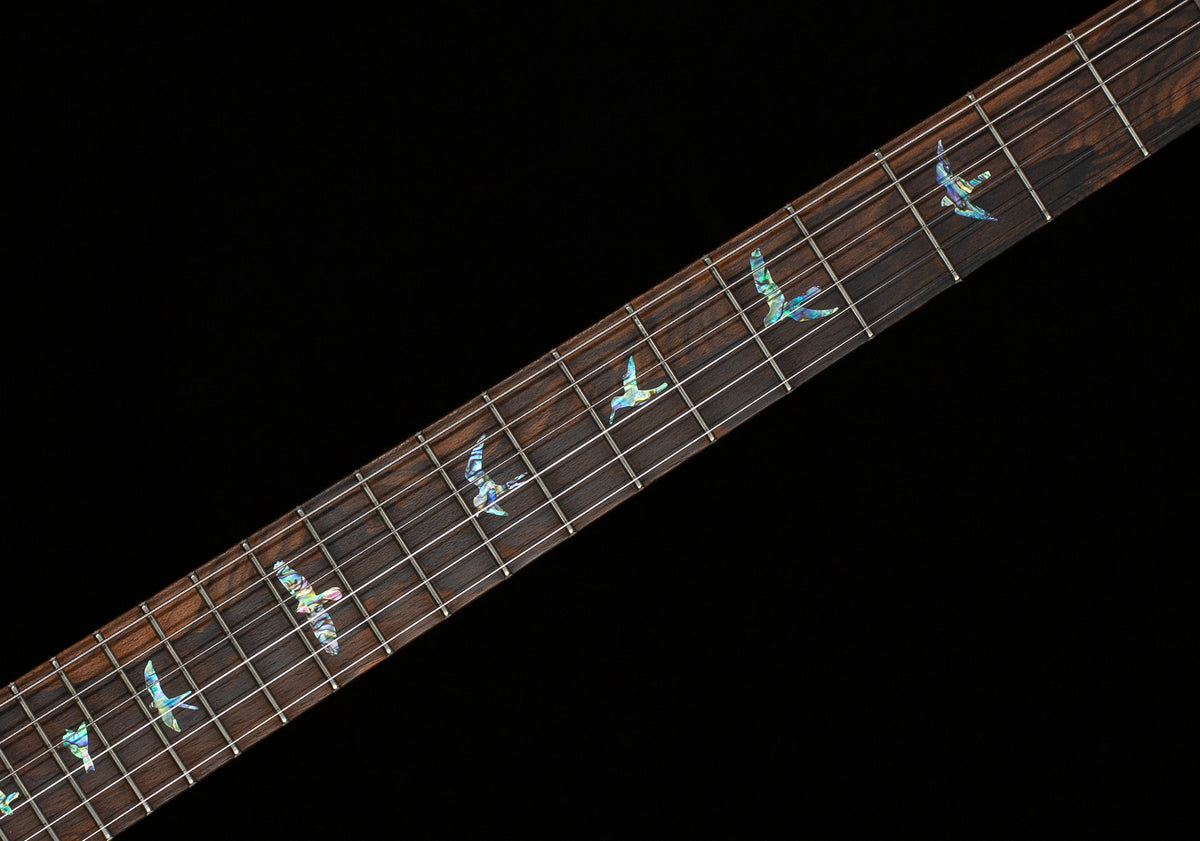 PRS Wood Library Willcutt Exclusive Custom 24-08 Rosewood Neck Charcoal Burst Quilt 10 Top Satin (628)