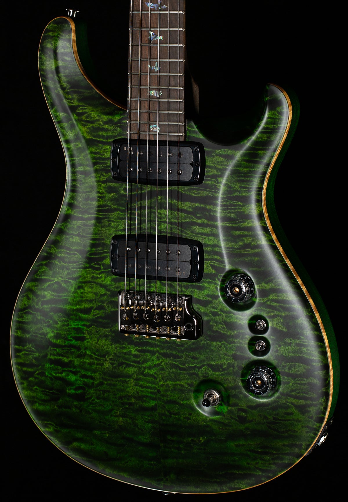 PRS Wood Library Willcutt Exclusive Custom 24-08 Rosewood Neck Jade Quilt 10 Top Satin Finish(629)