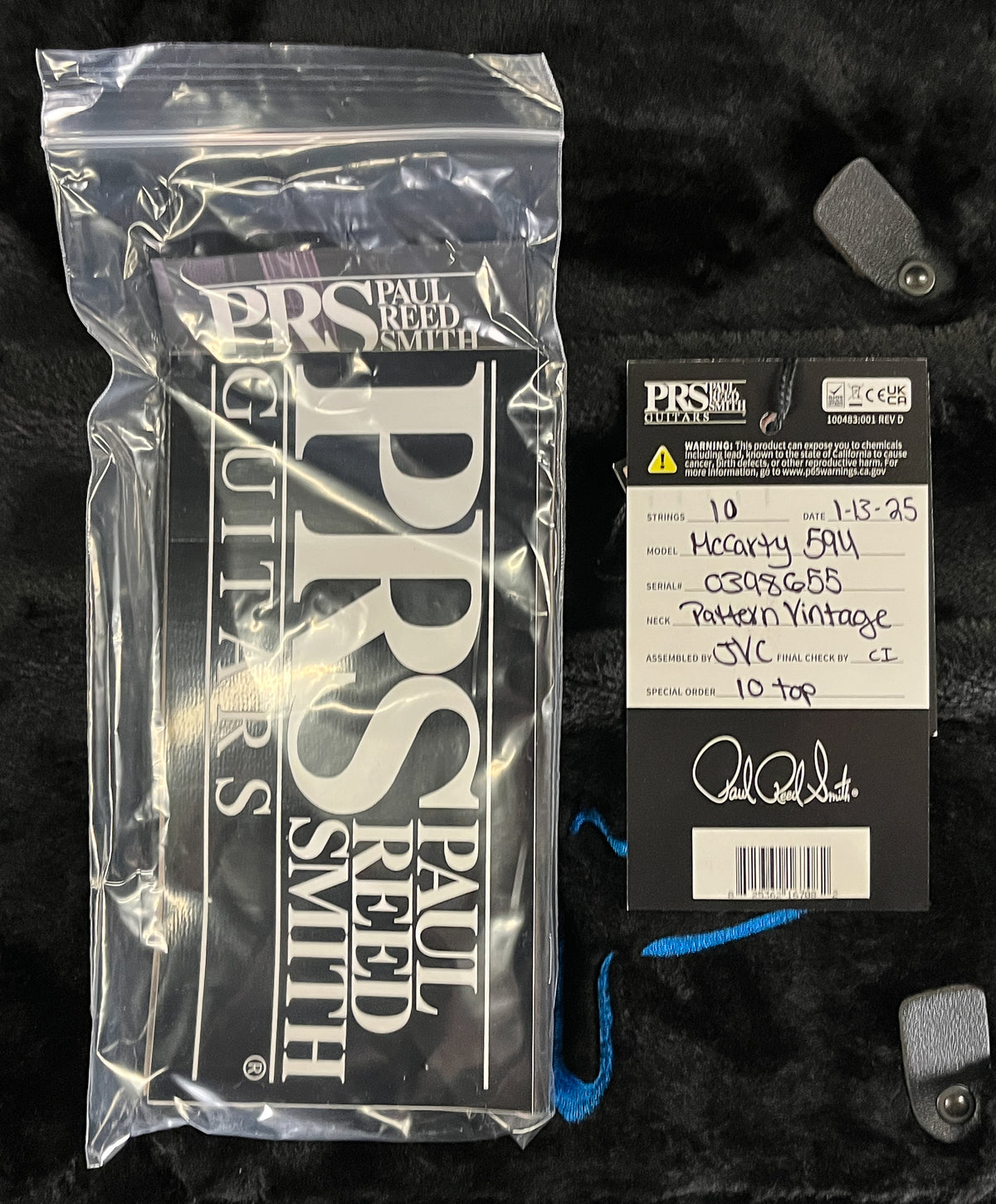 PRS McCarty 594 Black Gold Wraparound Burst 10 Top (655)