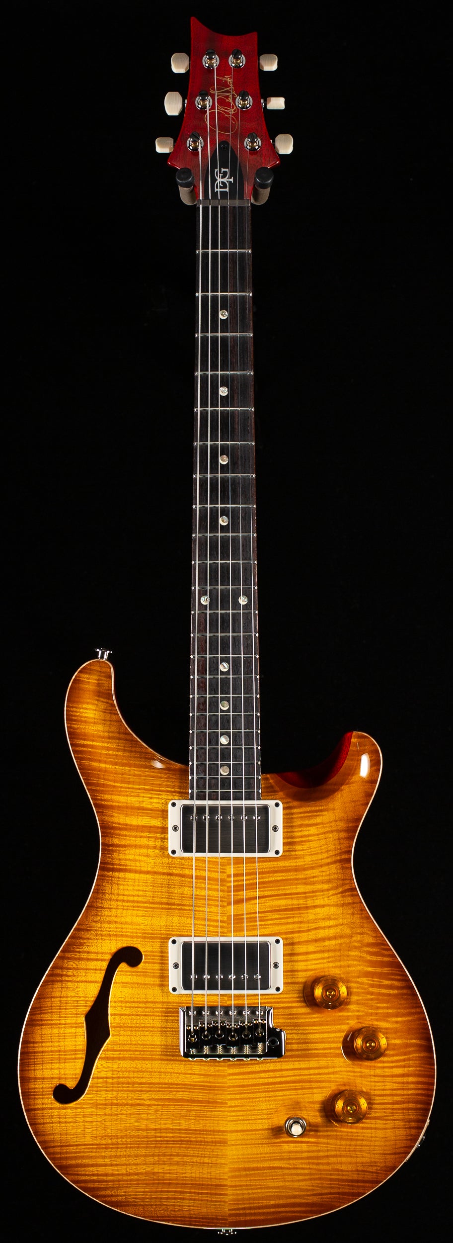 PRS DGT David Grissom Semi-Hollow Limited McCarty Sunburst Artist Top (146)