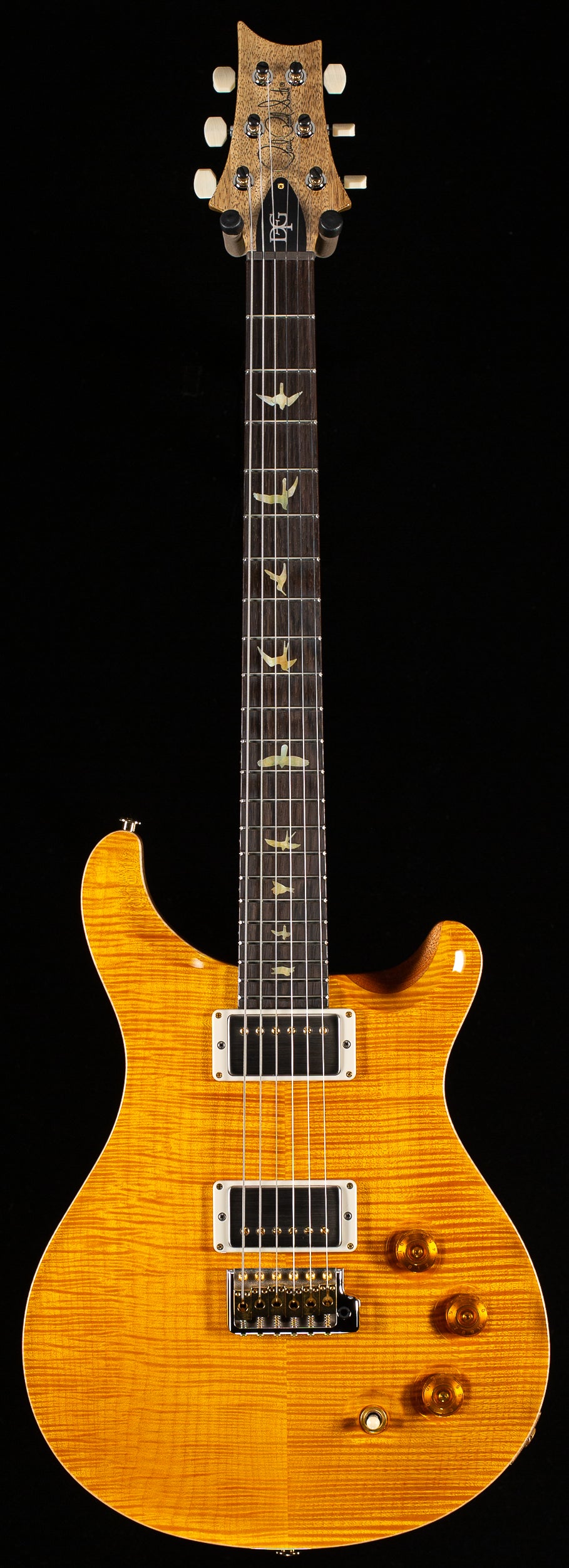 PRS Wood Library Willcutt Exclusive DGT Korina Neck Santana Yellow 10 Top (529)