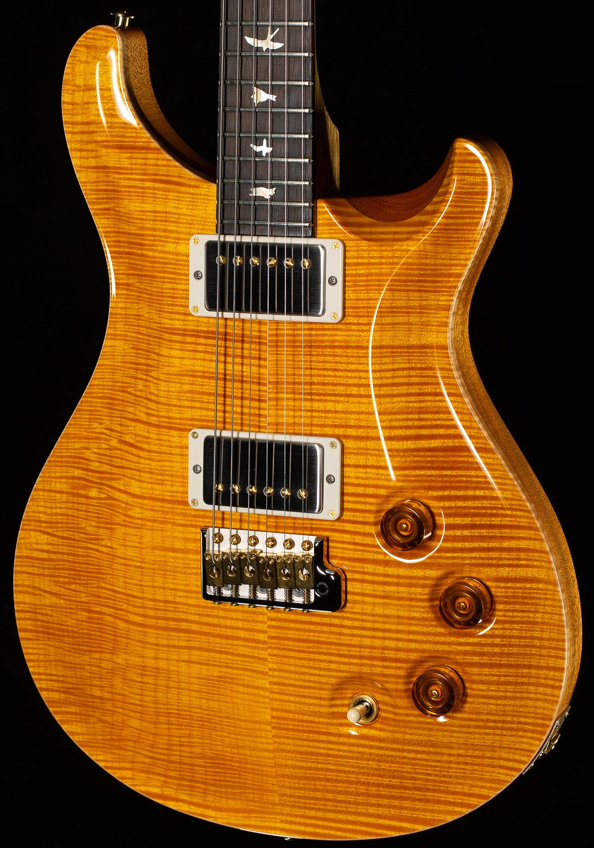 PRS Wood Library Willcutt Exclusive DGT Korina Neck Santana Yellow 10 Top (529)
