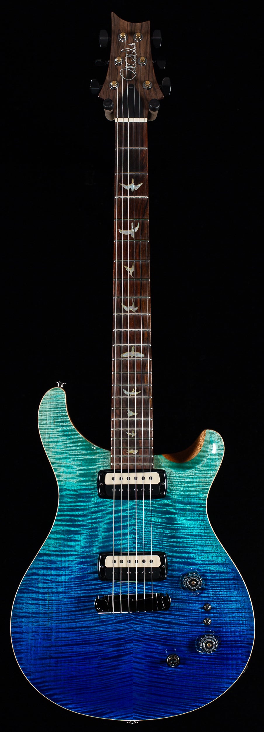 PRS Wood Library Willcutt Exclusive Paul&#39;s Guitar Blue Fade 10 Top Rosewood Neck (531)