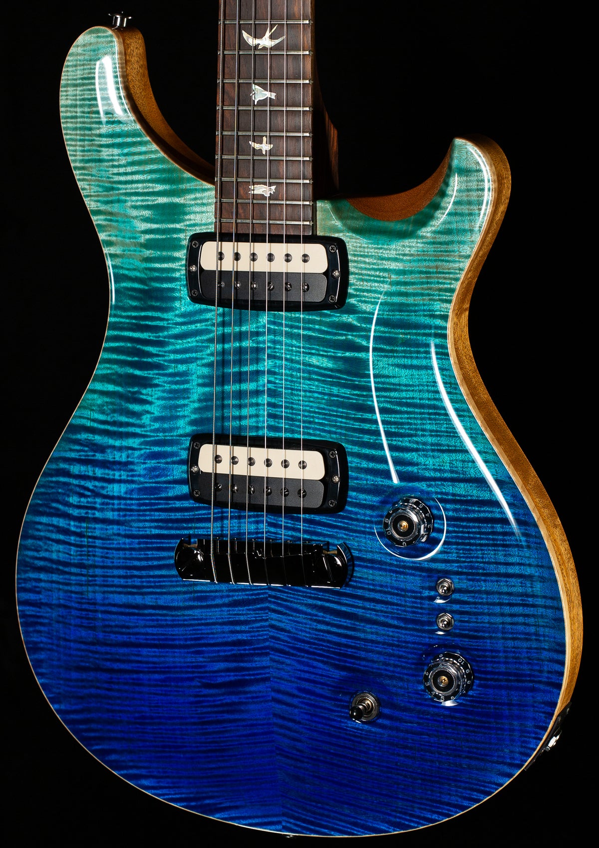 PRS Wood Library Willcutt Exclusive Paul&#39;s Guitar Blue Fade 10 Top Rosewood Neck (531)