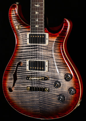 PRS Wood Library Willcutt Exclusive Semi-Hollow McCarty 594 Brazilian Rosewood Charcoal Cherry Burst (567)