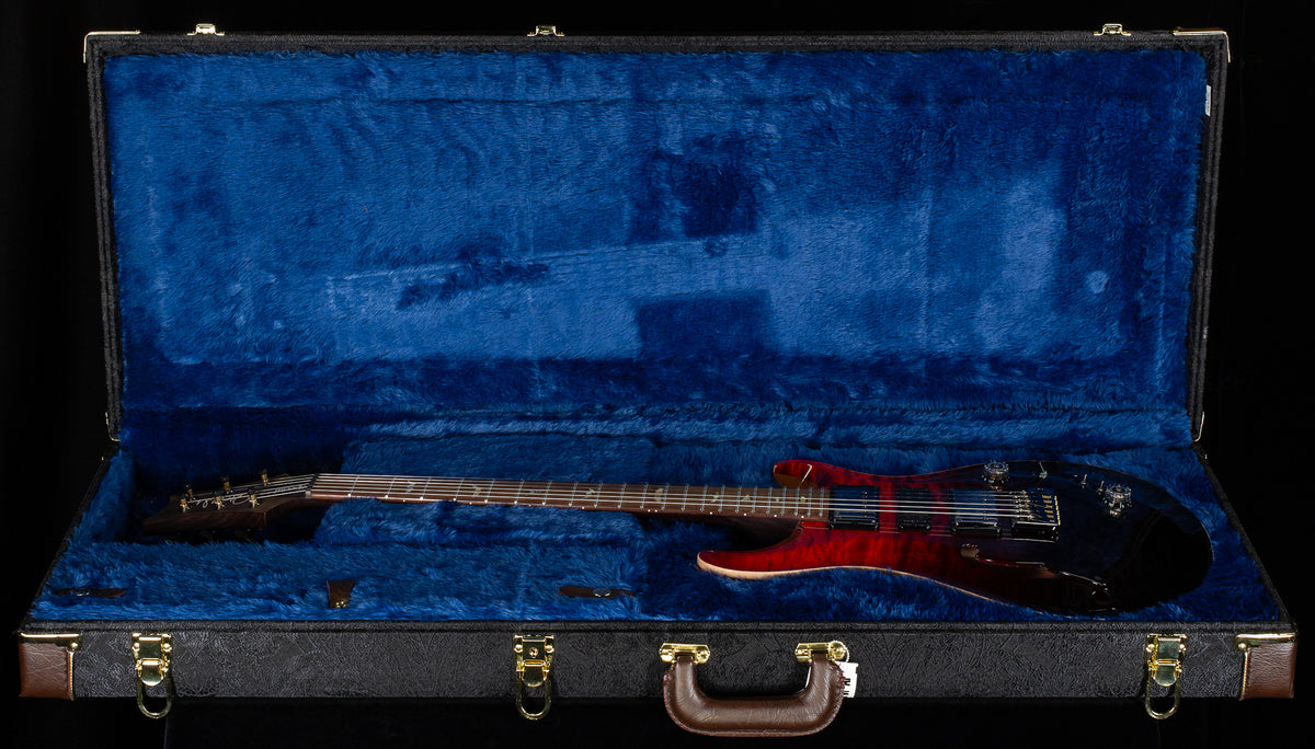PRS Wood Library Willcutt Exclusive Special Semi-Hollow Brazilian Quilt 10 Top Fire Red to Gray Black Fade (517)