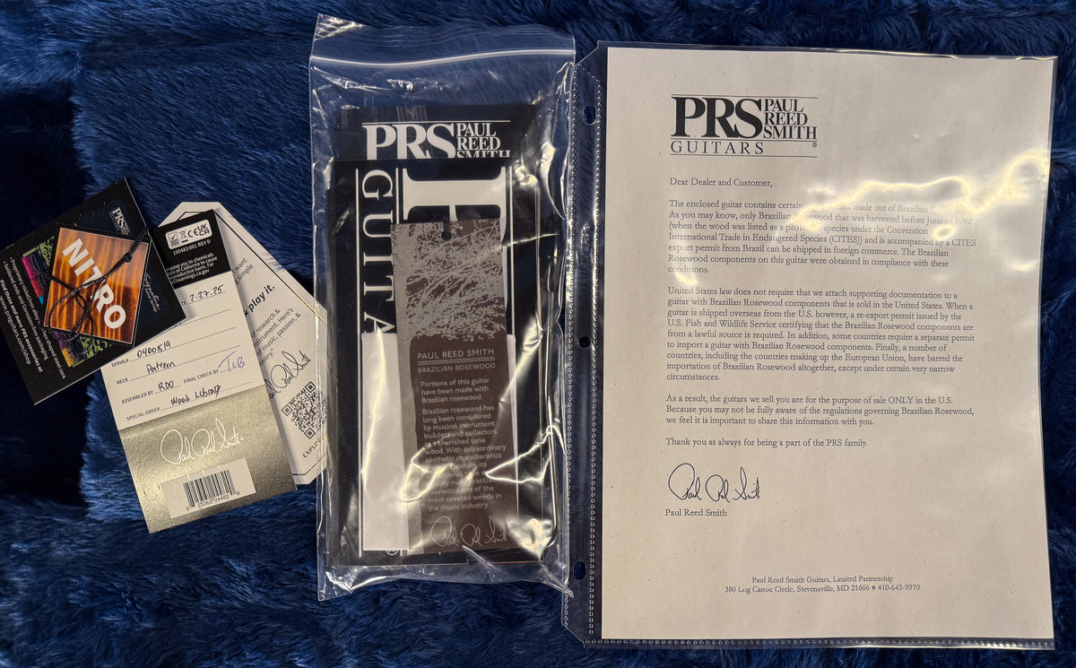 PRS Wood Library Willcutt Exclusive Special Semi-Hollow Brazilian Quilt 10 Top Grey Black Fade (519)