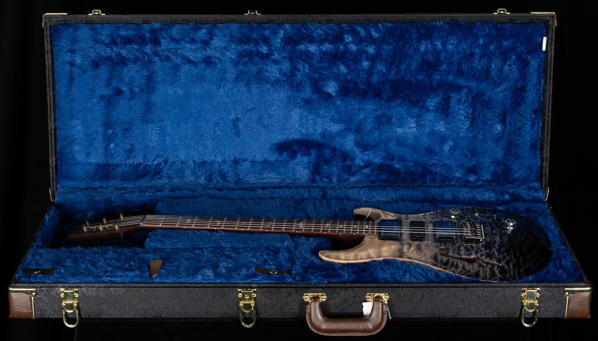 PRS Wood Library Willcutt Exclusive Special Semi-Hollow Brazilian Quilt 10 Top Grey Black Fade (520)