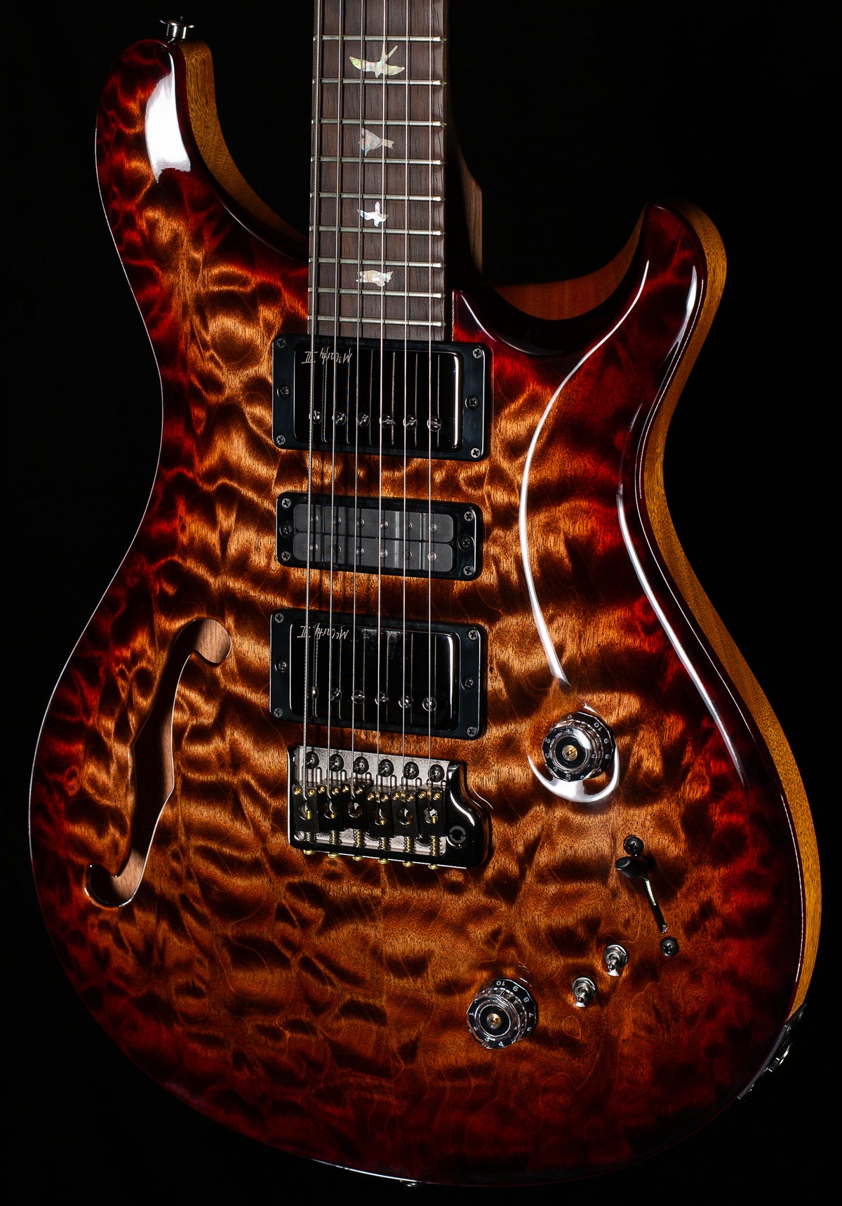 PRS Wood Library Willcutt Exclusive Special Semi-Hollow Brazilian Quilt 10 Top (522)