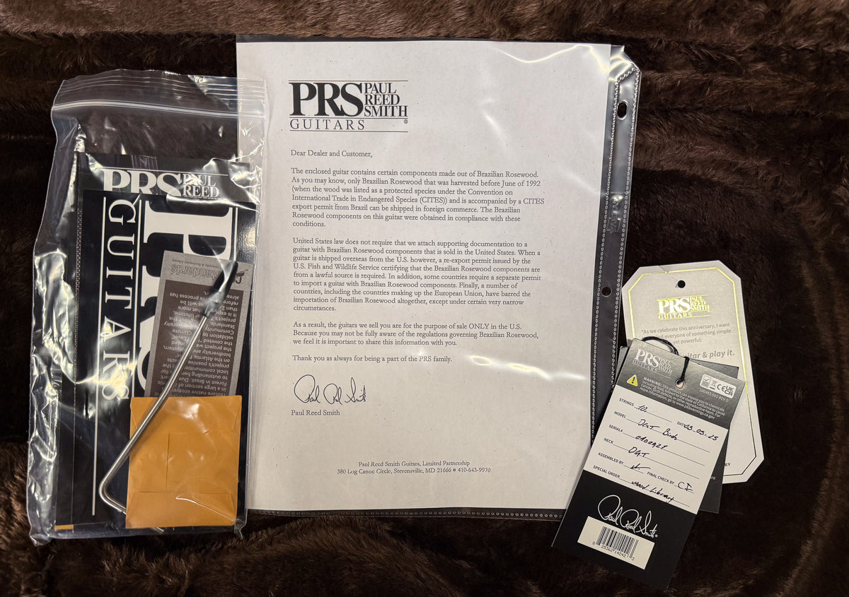 PRS Wood Library Willcutt Exclusive DGT Korina Neck Aquableux 10 Top (927)