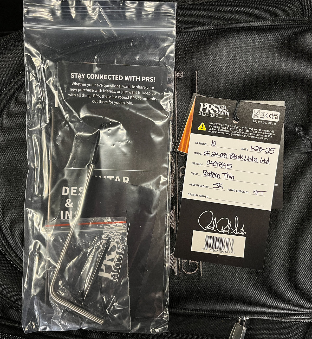 PRS CE 24-08 Black Limba Limited Edition (845)