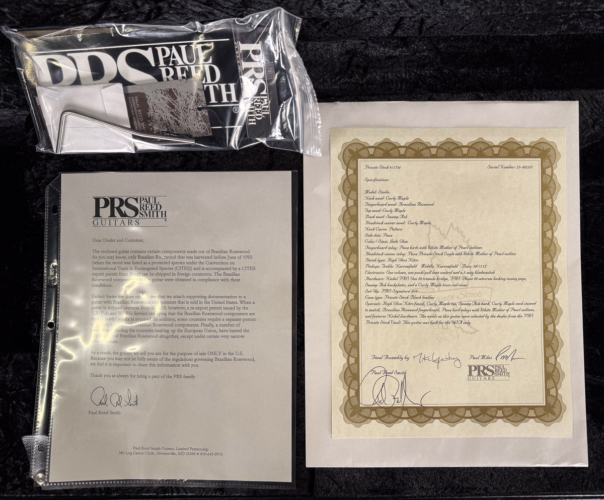 PRS Private Stock 11734 Studio Jade Glow (557)