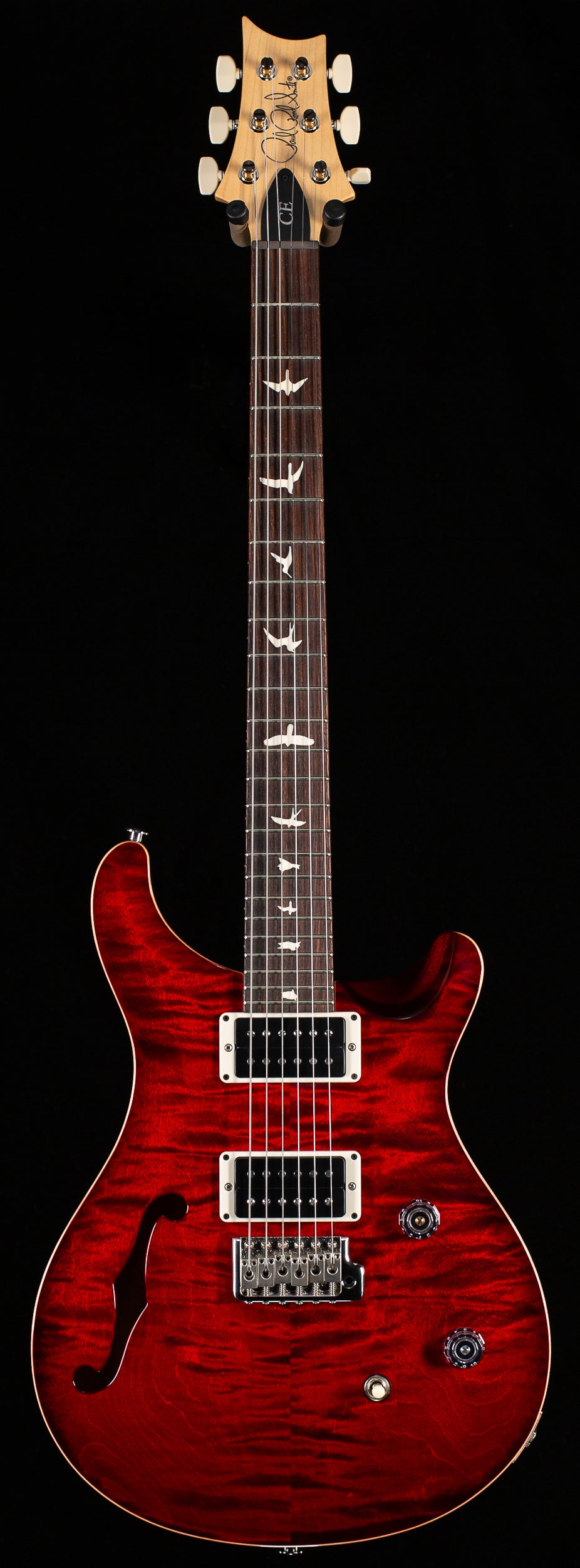 PRS CE 24 Semi-hollow Fire Red Burst (669)
