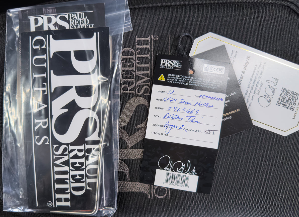 PRS CE 24 Semi-hollow Fire Red Burst (669)