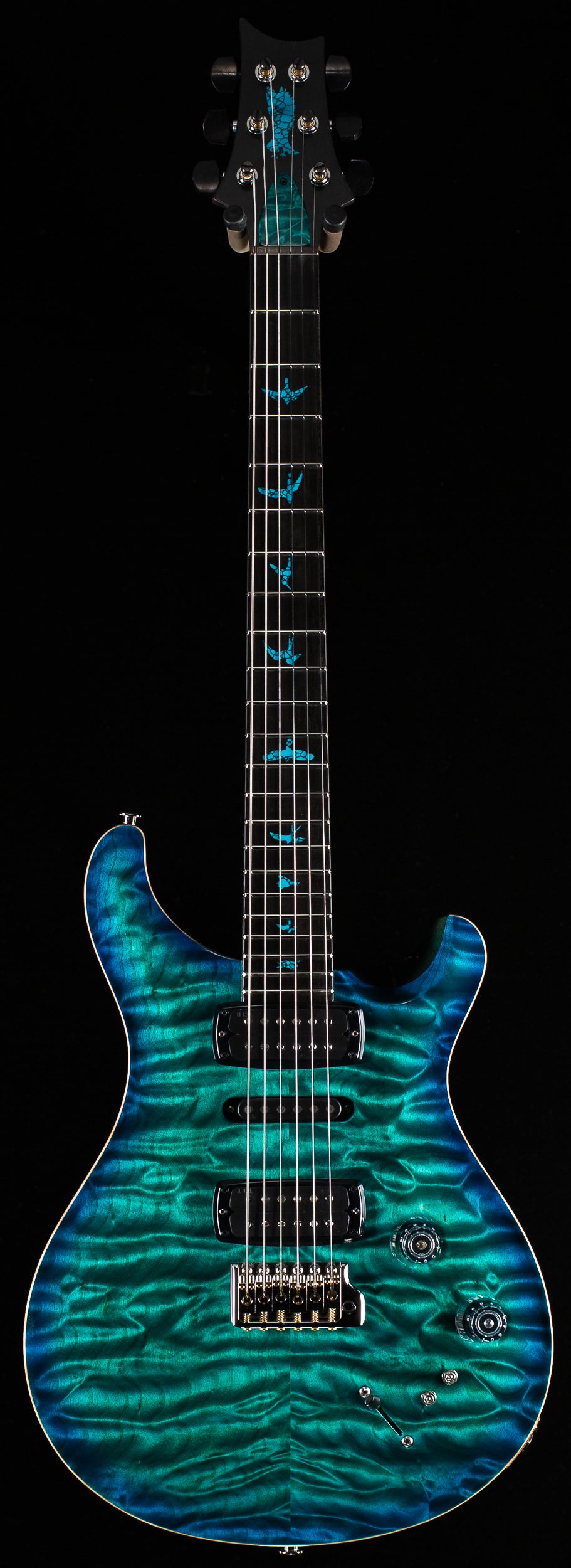 PRS Private Stock 11427 Modern Eagle V Bahamian Blue Burst (897)