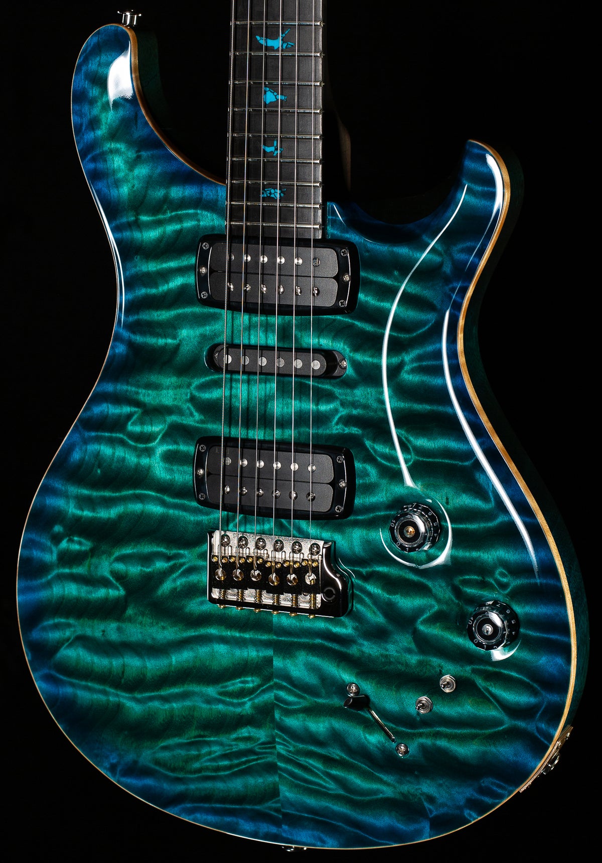 PRS Private Stock 11427 Modern Eagle V Bahamian Blue Burst (897)