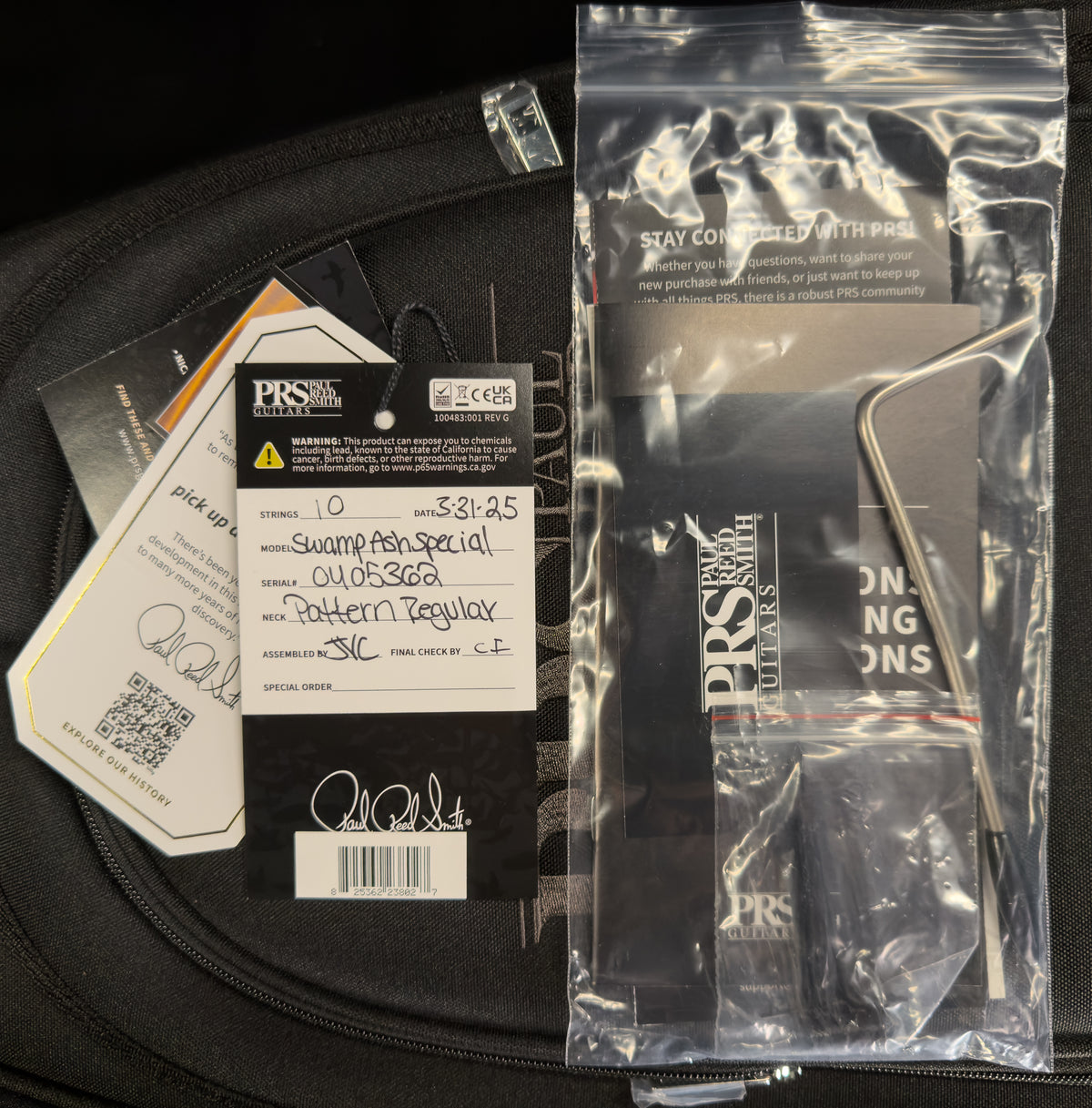 PRS Swamp Ash Special White Doghair Smokeburst (362)