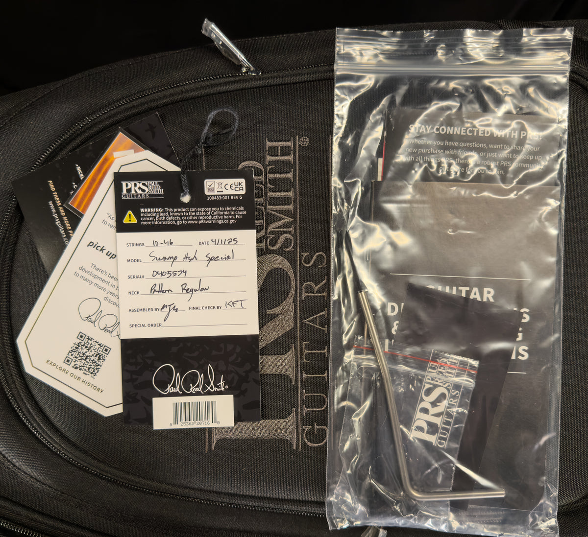 PRS Swamp Ash Special Black Doghair Smokeburst (574)