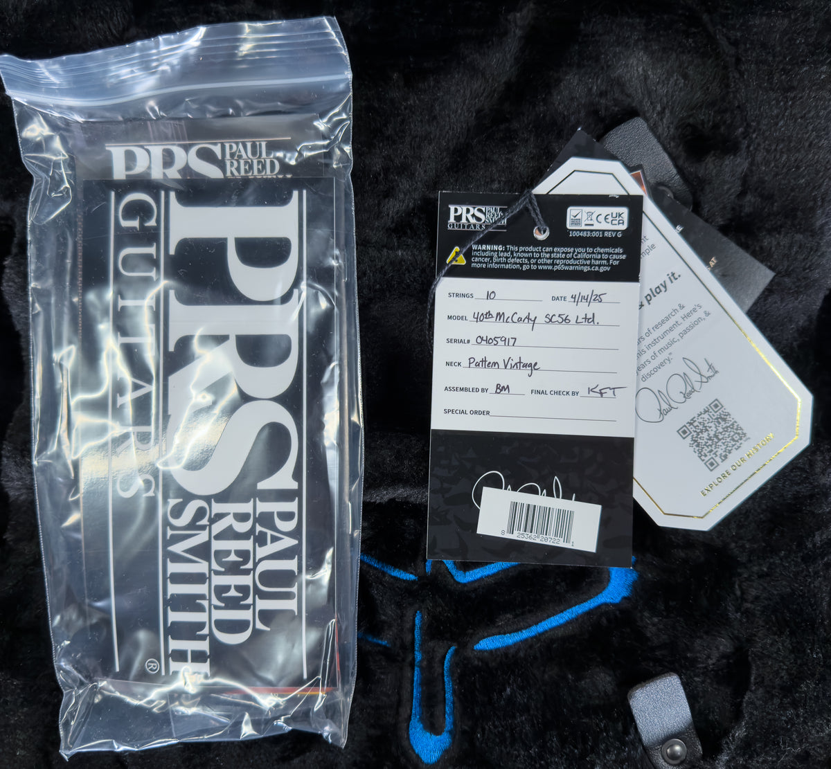 PRS 40th Anniversary McCarty SC56 Limited Edition Translucent Black (917)