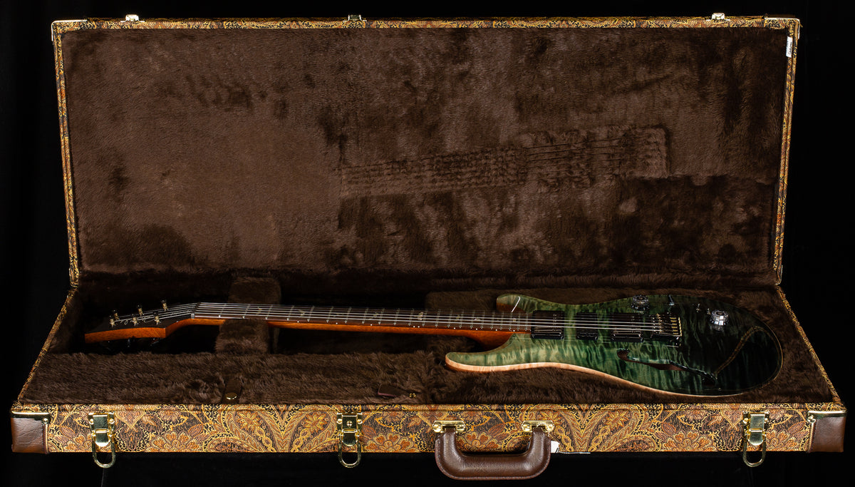 PRS Wood Library Willcutt Exclusive Special Semi-Hollow Trampas Green Fade 10 Top (926)