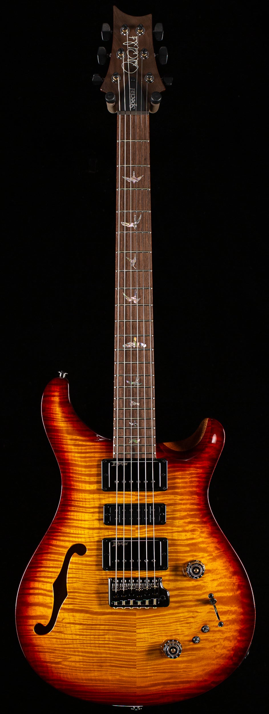 PRS Wood Library Willcutt Exclusive Special Semi-Hollow McCarty Tobacco Sunburst 10 Top (927)